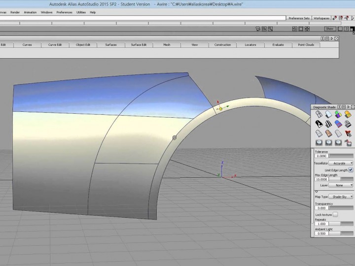 How to model a car rear fender in Autodesk Alias