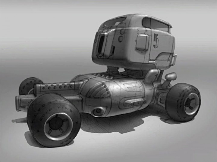Truck concept sketch: value block-in