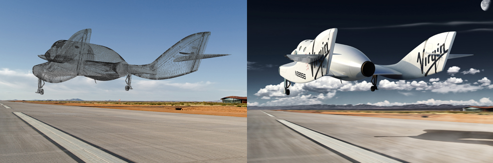 Virgin Galactic landing